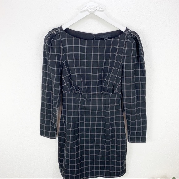 NEW NWT h:ours Shae Dress in Black & White Plaid Mini Cocktail Revolve Size XS - Picture 2 of 8
